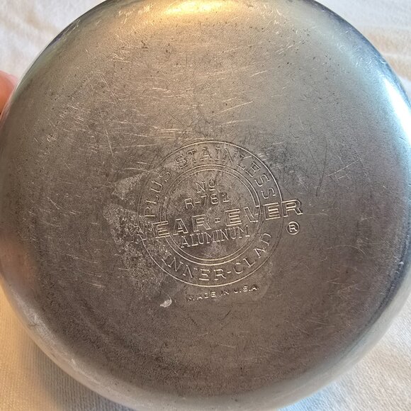 Wear Ever Aluminum Inner Clad Plus Stainless Sauce Pot 1 Qt Made in USA No R-781 - Picture 8 of 15